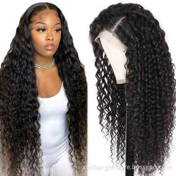 Free sample Afro Kinky Curly Wig 13x4 Pre Plucked Lace Wigs 150% Density Peruvian Remy Lace Front Human Hair Wigs For Women